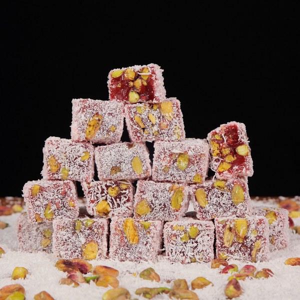  Gerçek Narlı Çifte Kavrulmuş Antep Fıstıklı Kuş Lokumu 1 KG
