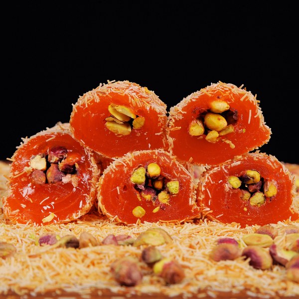 Portakallı Kadayıflı Antep Fıstklı Sarma Lokum 1 KG